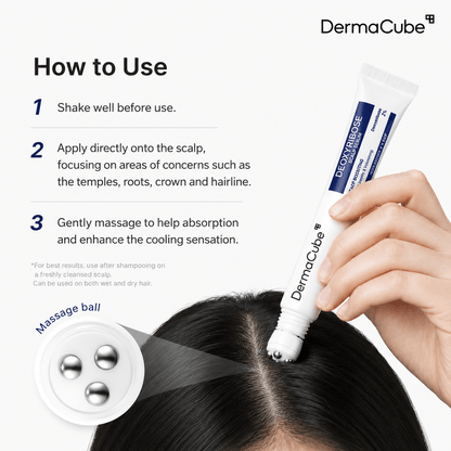 DermaCube™ Deoxyribose Scalp Serum Roll-On - LumeoBay