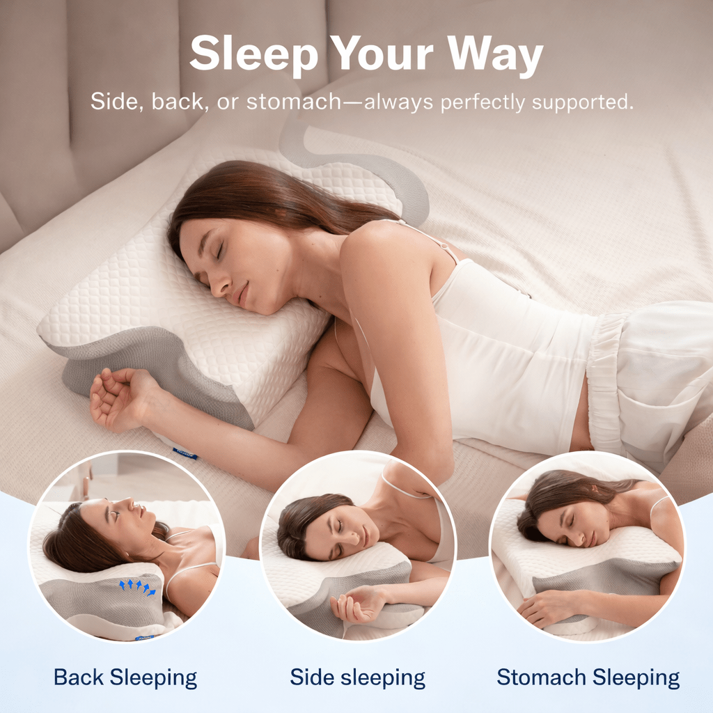 LumeoBay® DreamAlign™ Ergonomic Orthopedic Sleep Pillow - LumeoBay