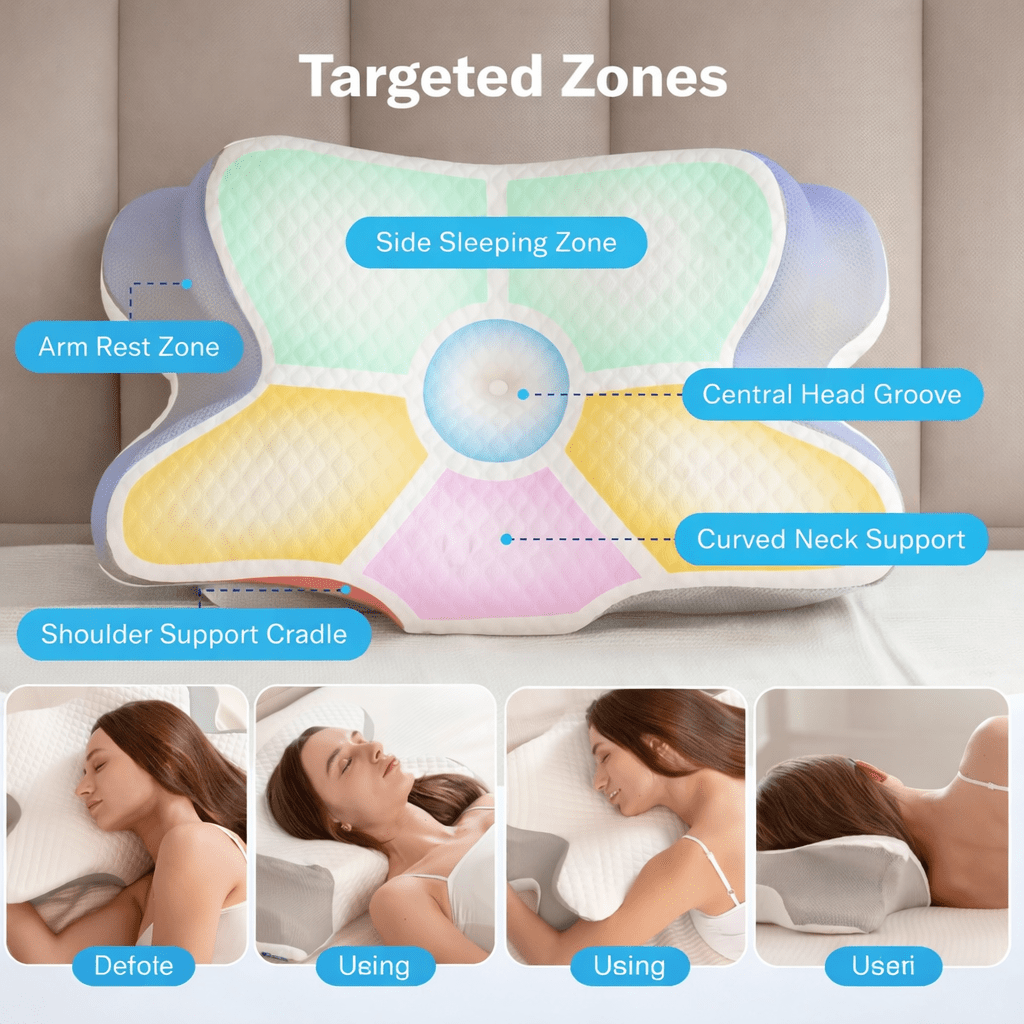 LumeoBay® DreamAlign™ Ergonomic Orthopedic Sleep Pillow - LumeoBay