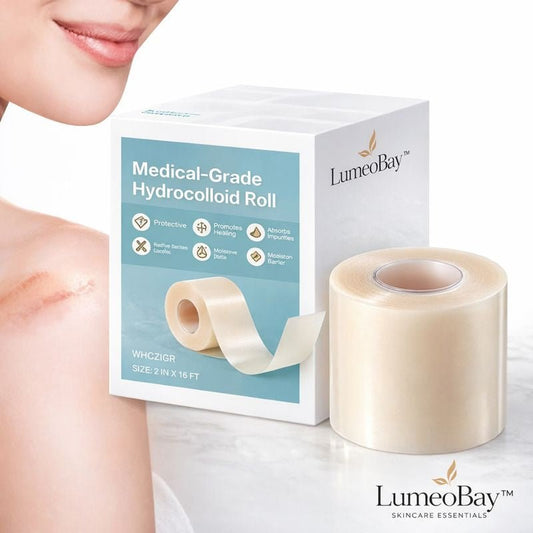 LumeoBay® Hydrocolloid Acne Patch Roll – Cut-to-Size Pimple Care - LumeoBay